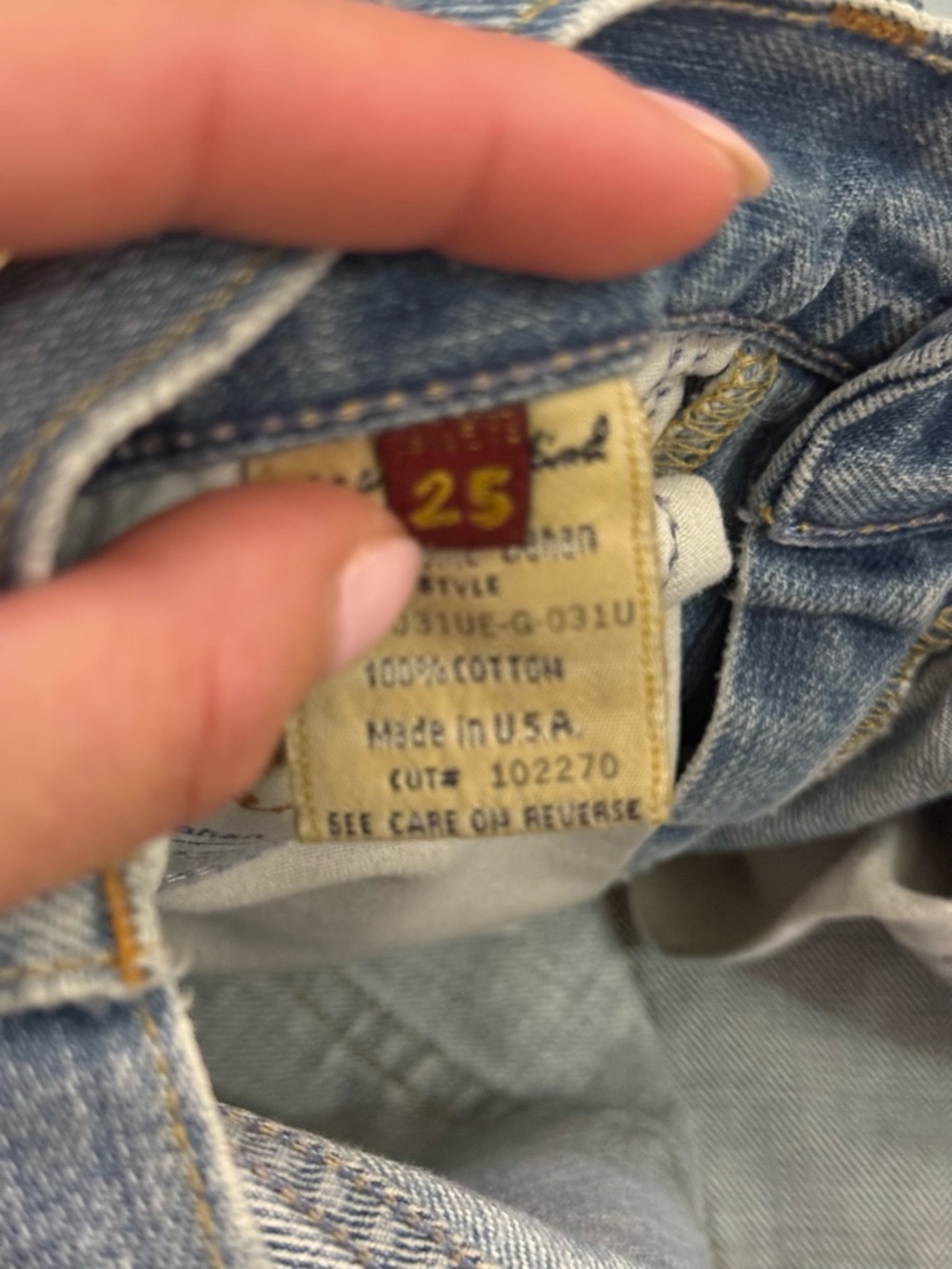 vintage 7 for all mankind light wash flare jeans - 25 - Picture 9 of 9